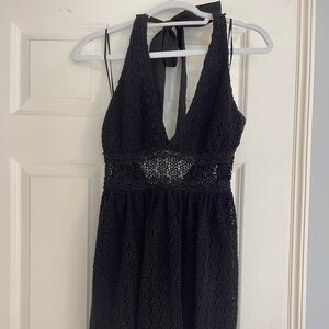 Free people crochet mini dress